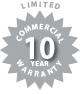 Limited Commercial 10 Year Warranty
