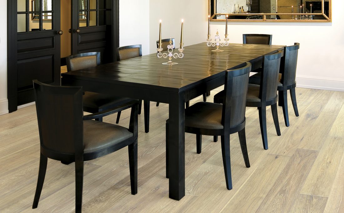 Image showing wood flooring in a dining room.