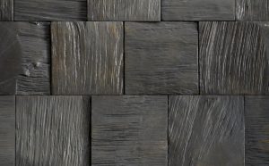 Detail image of wood wall.