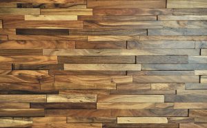 Detail image of wood wall.