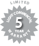 Limited Light Commercial 5 Year Warranty