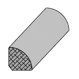 Drawing of hardwood floor molding.