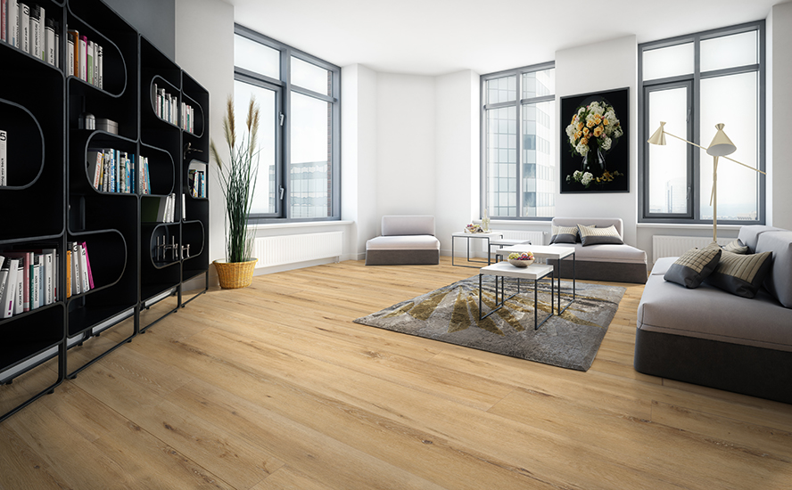 Image showing wood flooring in a room scene.