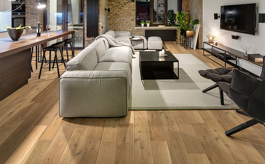 Image showing wood flooring in a room scene.