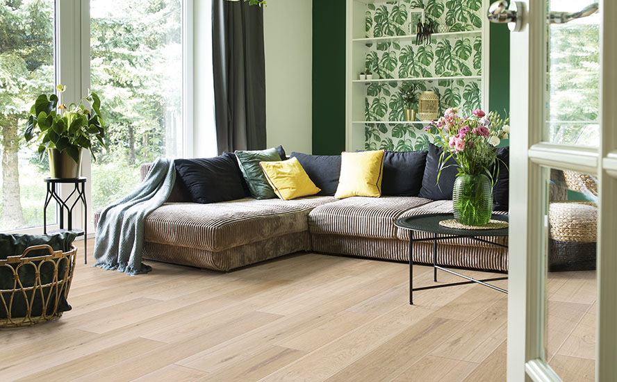 Image showing wood flooring in a room scene.