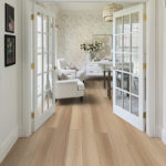 Image showing wood flooring in a clean and modern style living room.