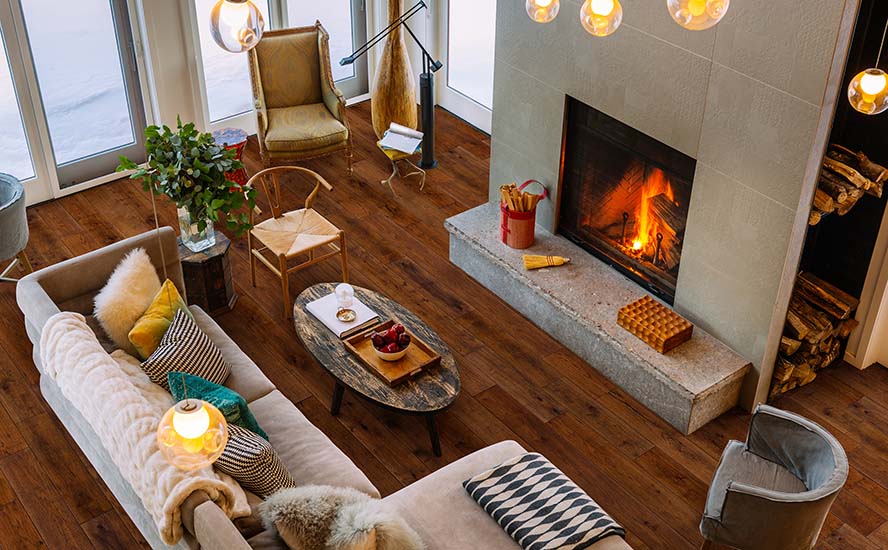 Image showing wood flooring in a room scene.