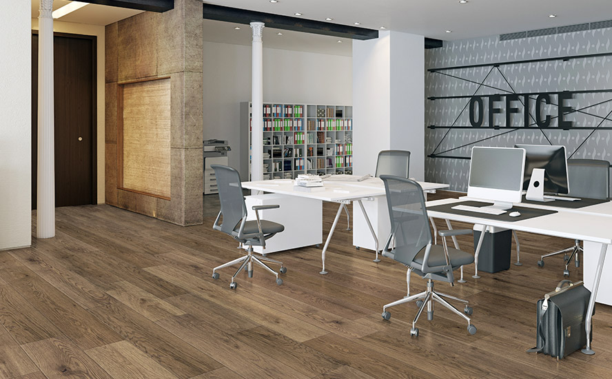 Image showing wood flooring in an office setting.